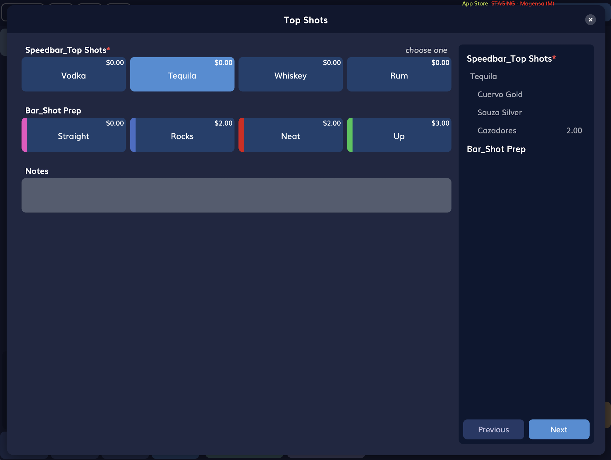 Rezku Bar POS Example Screenshot 3