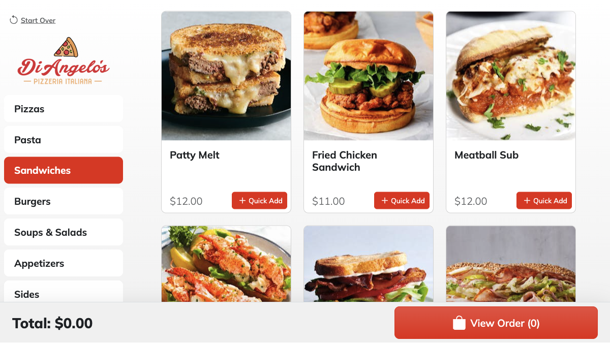 Rezku Self-Self Kiosk Example Screenshot 3